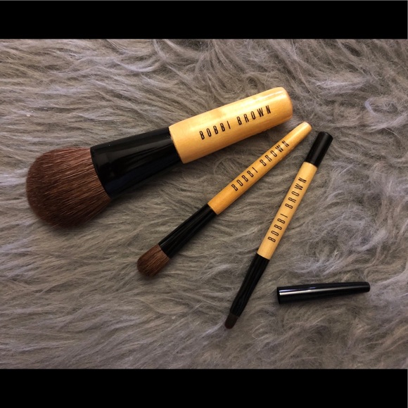 🍄2/$80 Brand New Bobbi Brown 3pcs Mini Brush Set